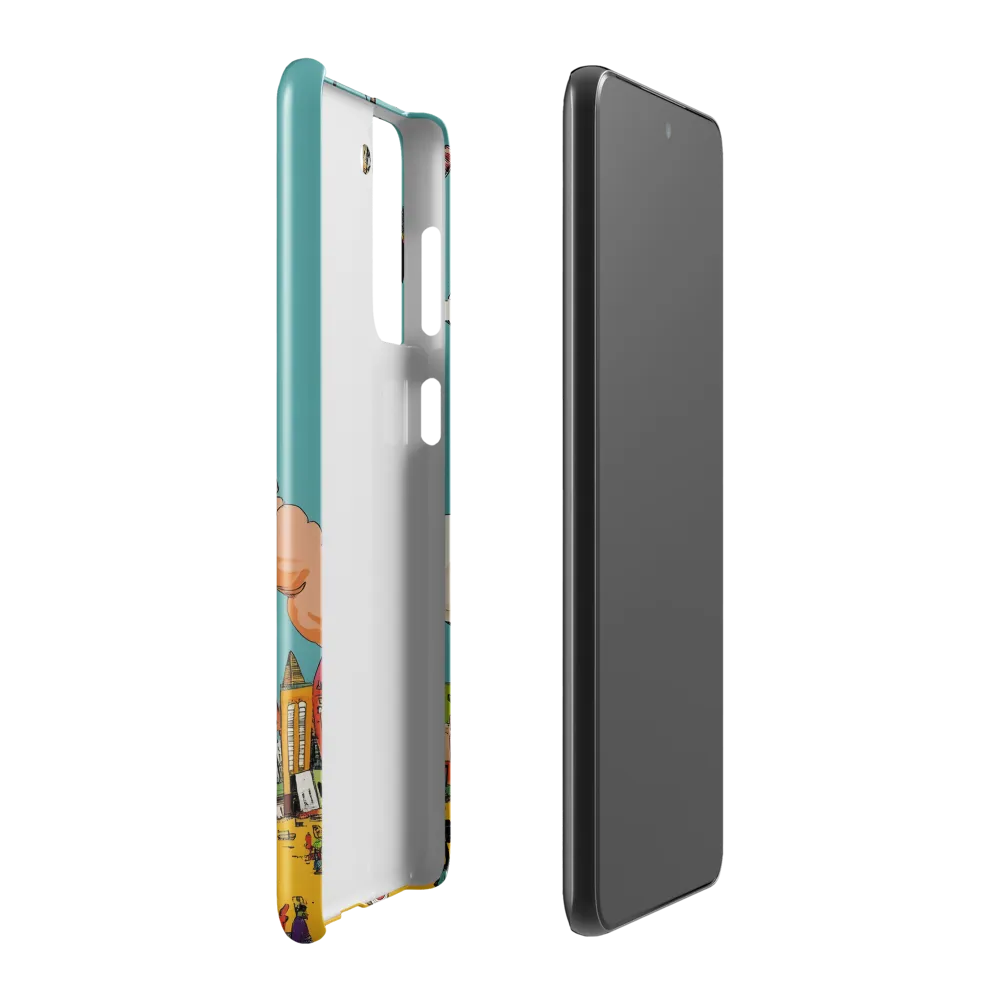 Urban Fantasia: A Whimsical Encounter | Phone Case |  S21 Plus | Snap Case | Glossy
