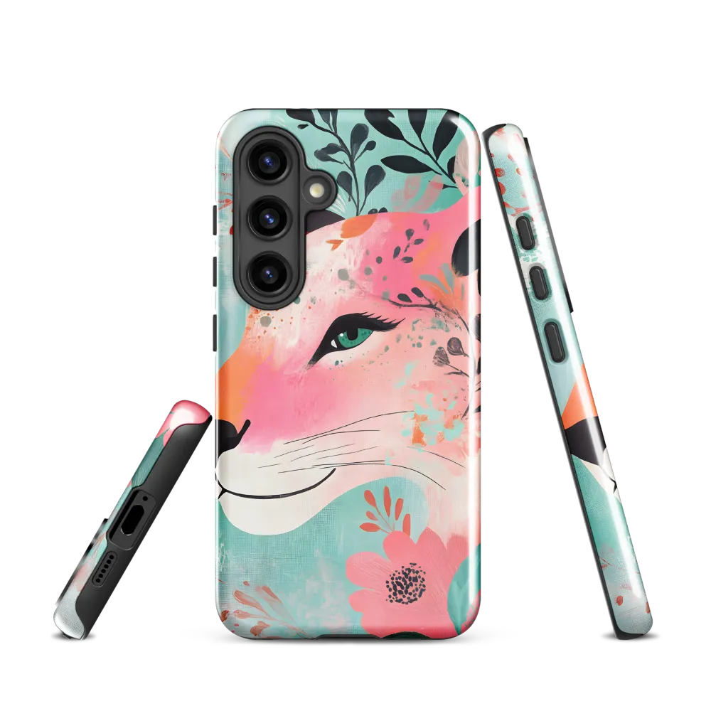 Whimsical Majesty: A Floral Lion
