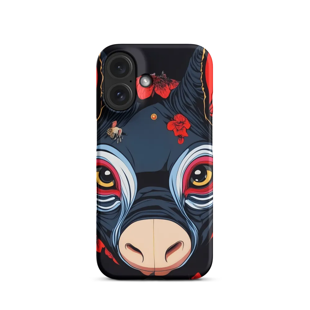 Mystical Bull with Floral Motifs