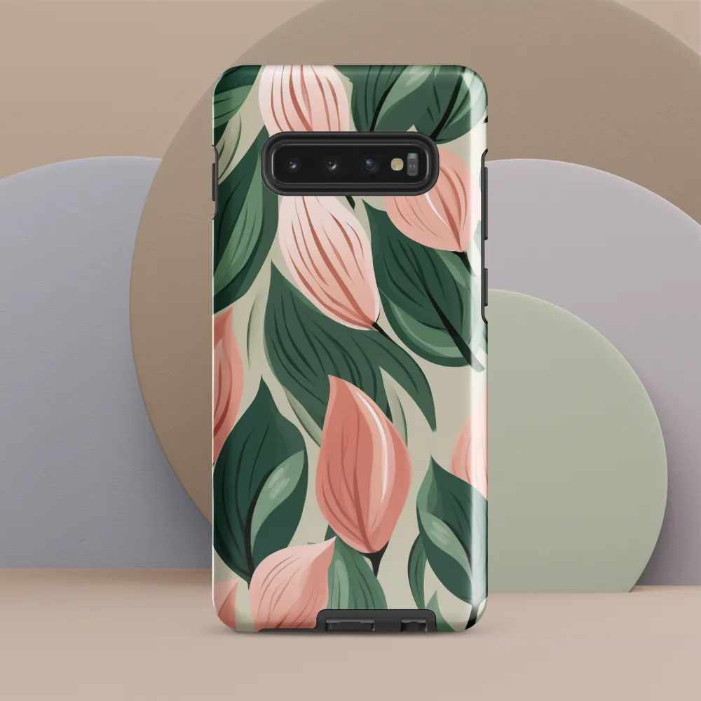 Floral Symphony in Modern Hues | Phone Case |  S10 Plus | Tough Case | Glossy