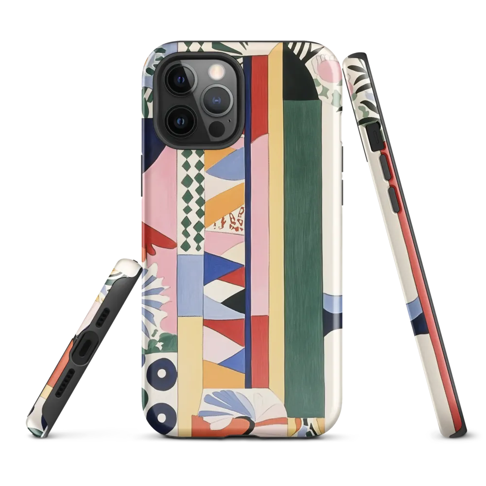 Vibrant Geometric Harmony | Phone Case |  12 Pro Max | Tough Case | Glossy