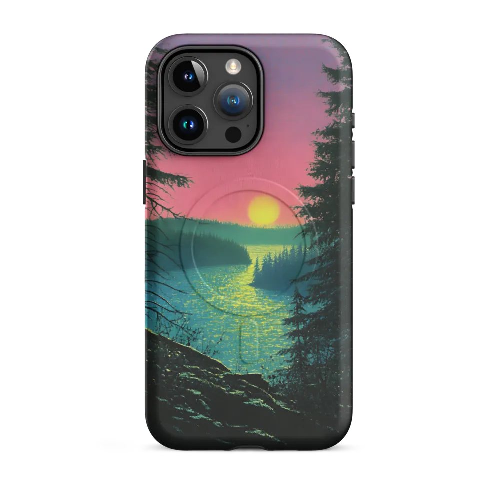 Serene Sunset by the Tranquil River