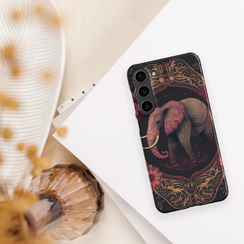 Regal Reverie: The Ornate Elephant | Phone Case |  S23 Plus | Snap Case | Matte