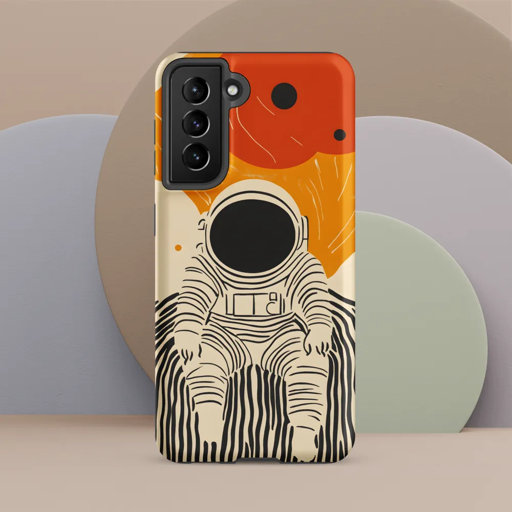 Astronaut in Cosmic Thoughts | Phone Case |  S21 FE | Tough Case | Matte