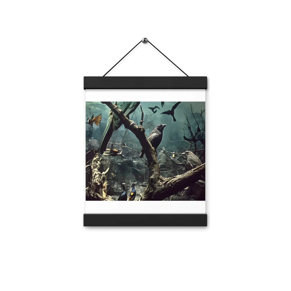 Whispers of the Avian Realm | Poster With Black Wood Hanger | 8″×10″