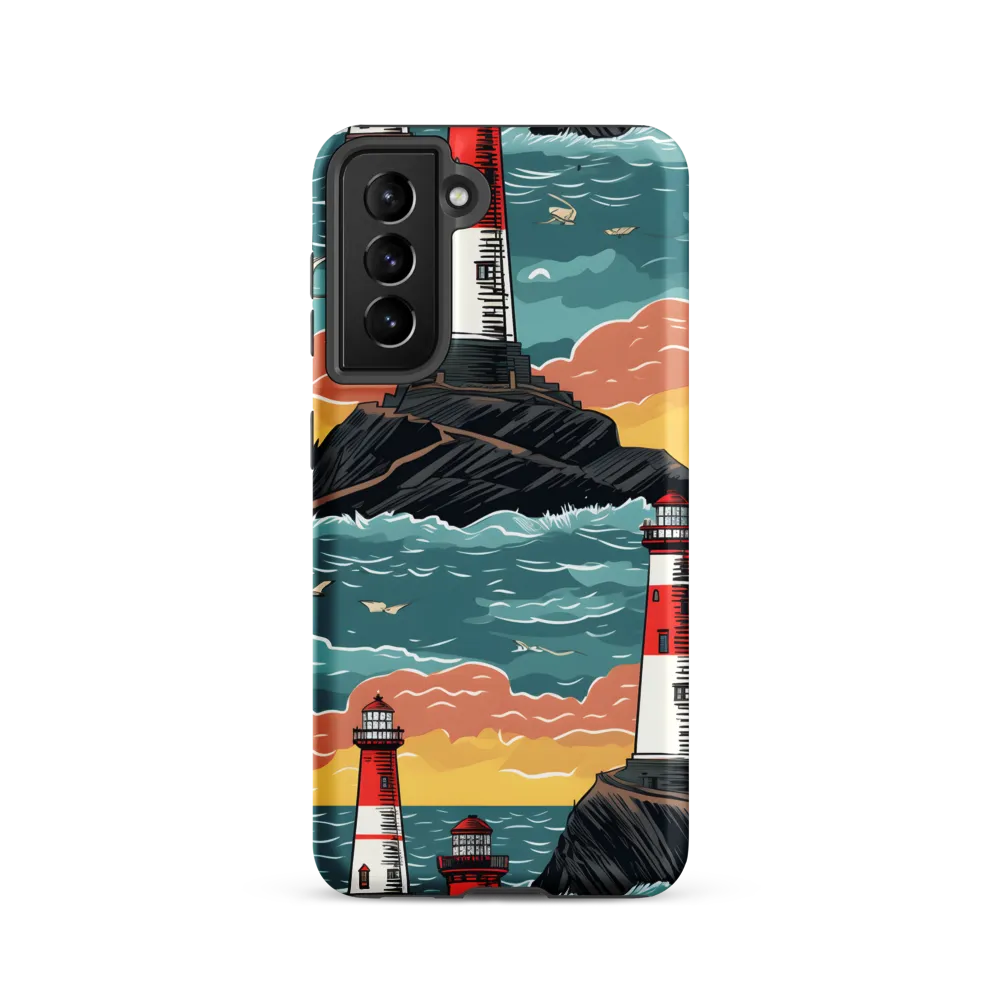 Lighthouses in a Whimsical Ocean