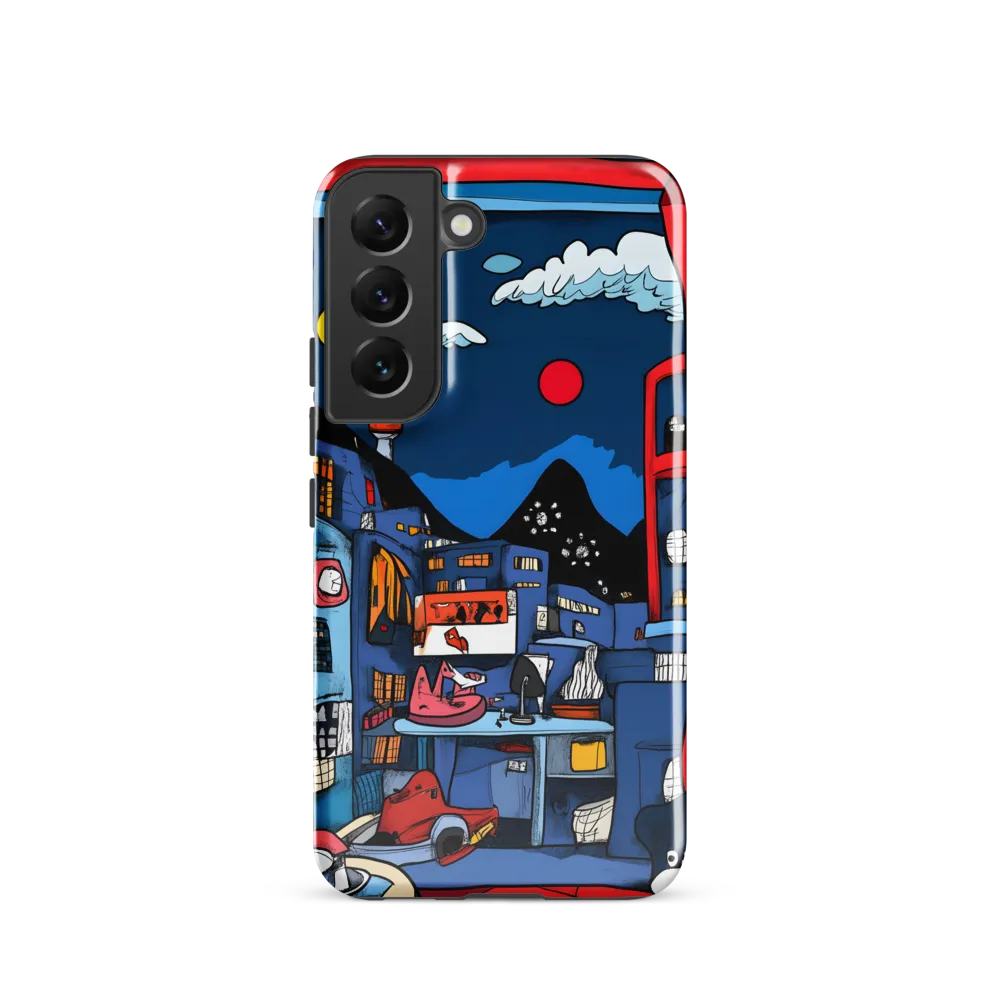 Whimsical Cityscape at Night