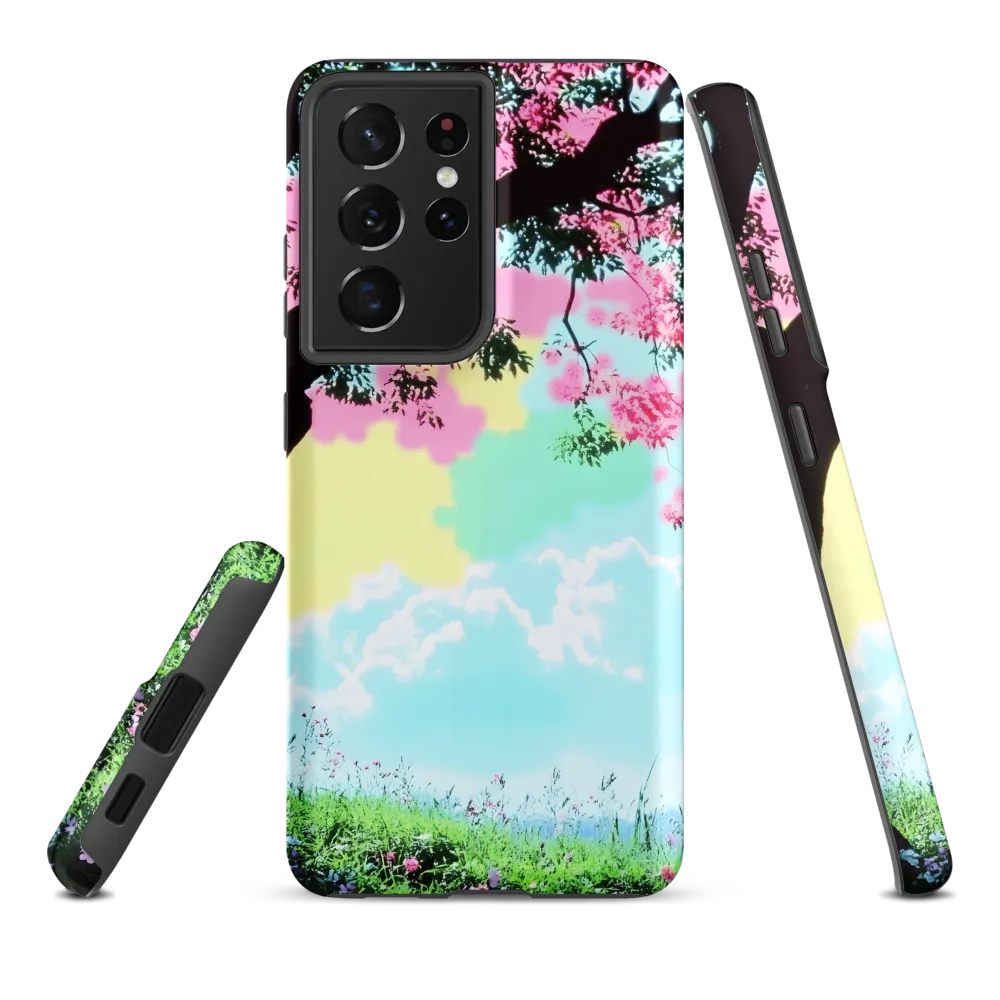 Pastel Dreams: A Surreal Tree Landscape
