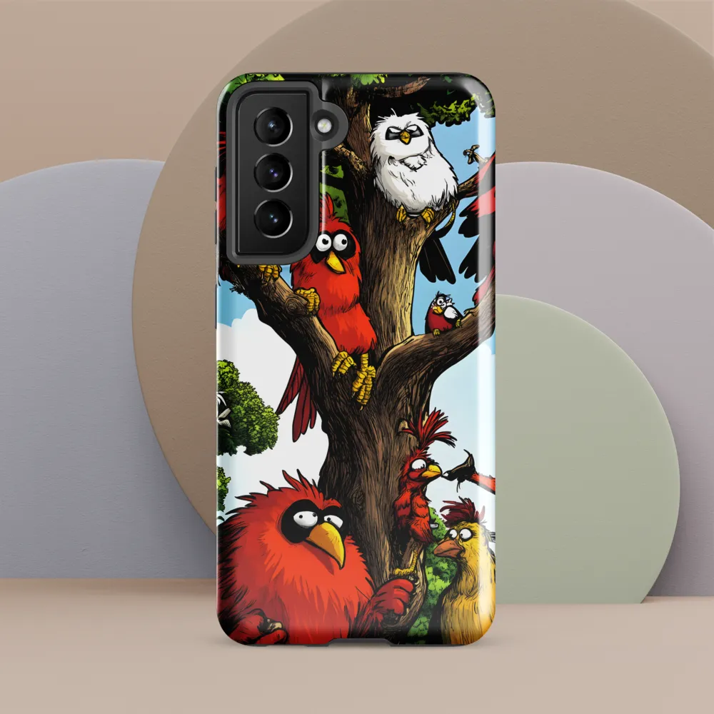 Whimsical Avian Gathering