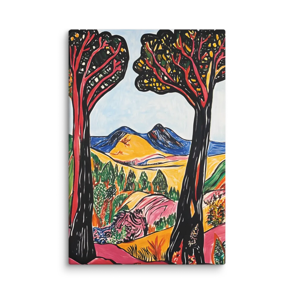 Vibrant Nature's Embrace | Canvas | 32″×48″