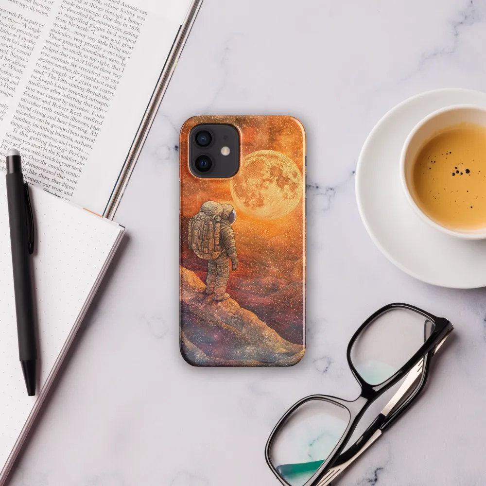 Journey to the Celestial: An Astronaut's Reflection | Phone Case |  12 | Snap Case | Glossy
