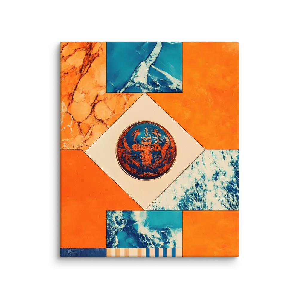 Harmonious Encounters: Abstract Geometry | Canvas | 20″×24″