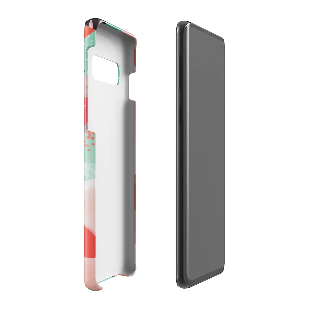 Whimsical Harmony: An Abstract Encounter | Phone Case |  S10 Plus | Snap Case | Glossy