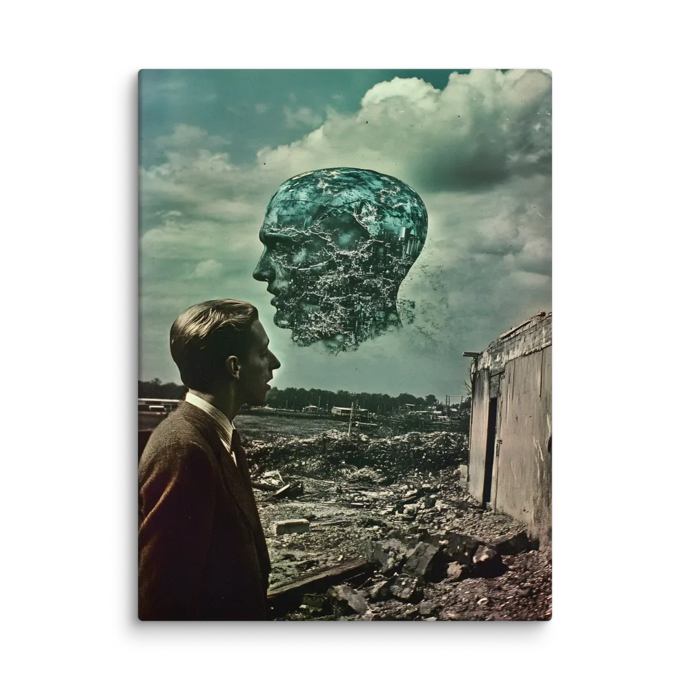 Ethereal Reflections: Identity in a Fragmented World | Canvas | 30″×40″