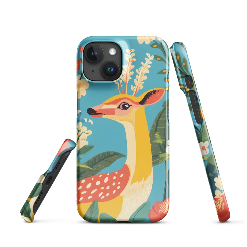 Serene Majesty: A Vibrant Deer Amidst Flora