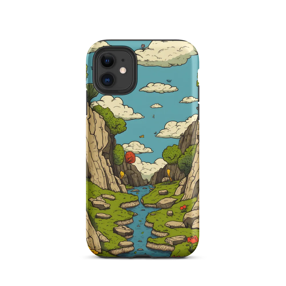 Whimsical Serenity: A Canyon Landscape