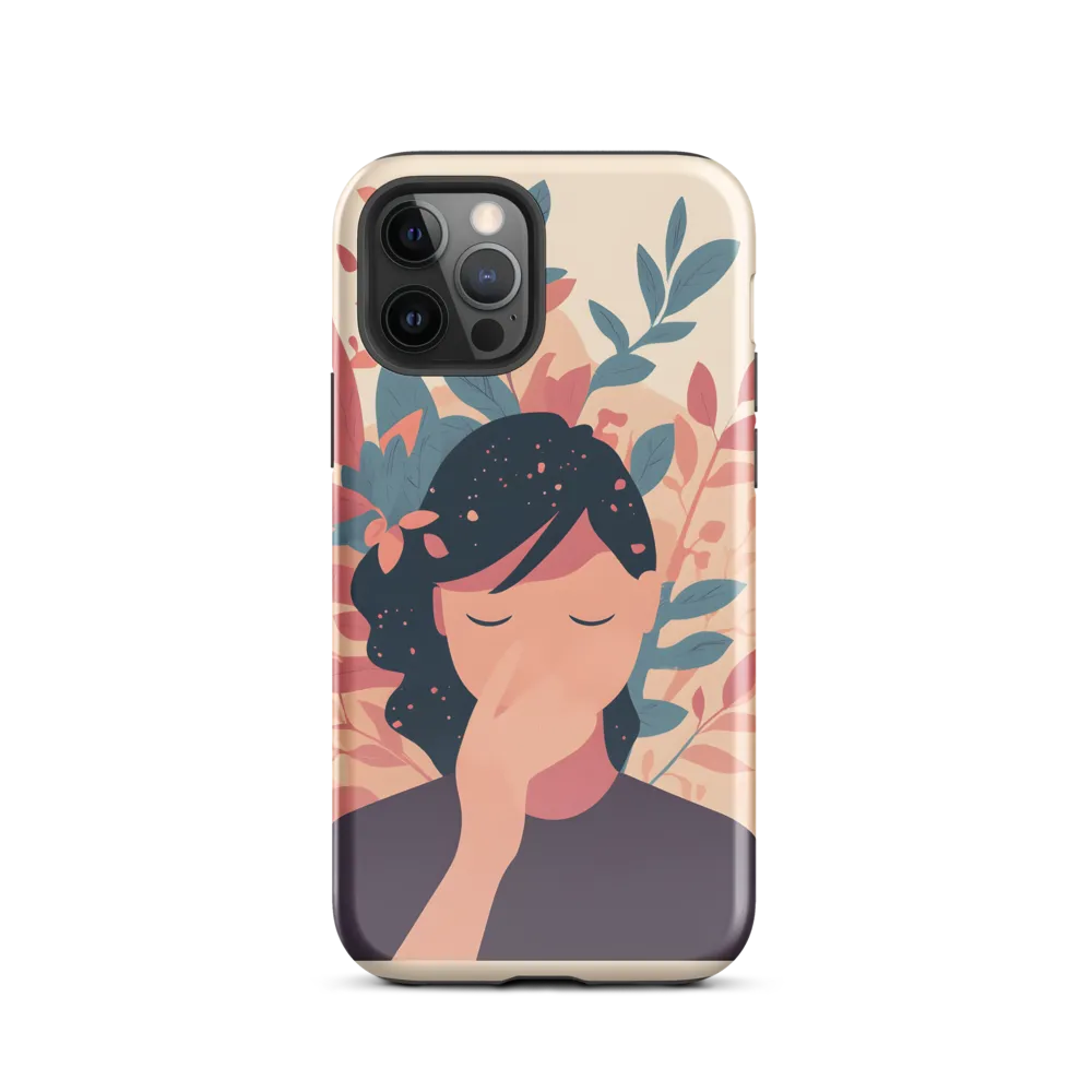 Whispers of Nature: A Serene Contemplation | Phone Case |  12 Pro | Tough Case | Glossy
