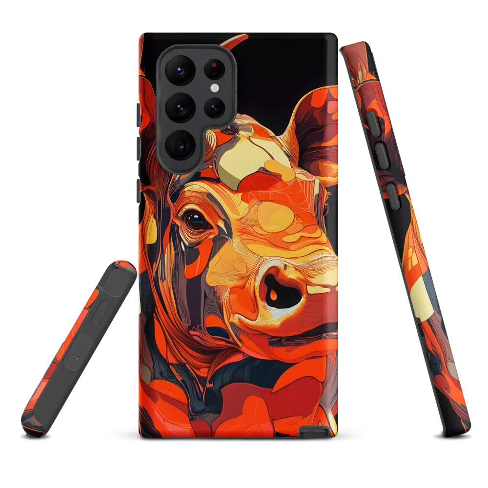 Modern Serenade: The Vibrant Cow