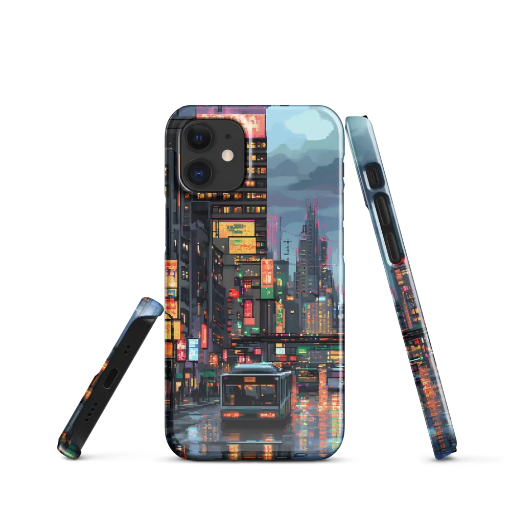 Neon Dreams: A Pixelated Urban Night