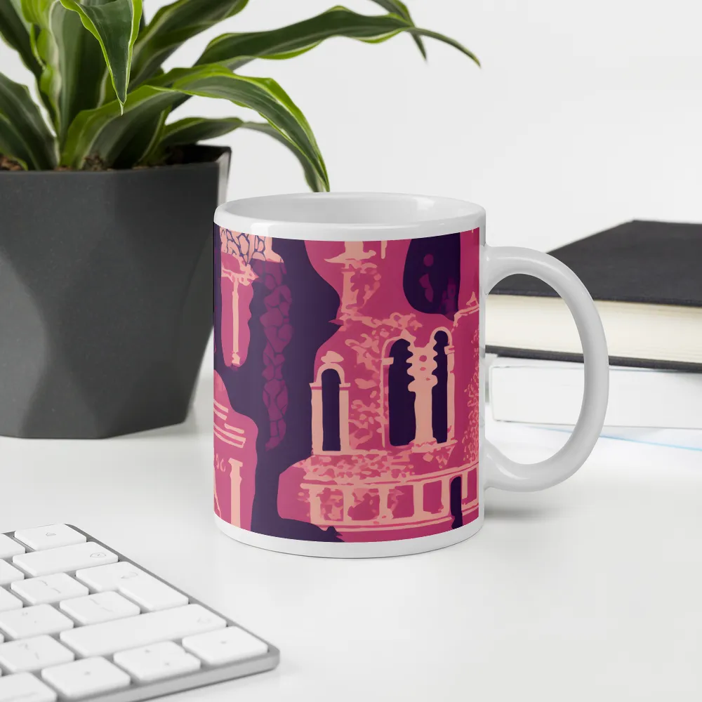 Whimsical Interplay of Figures and Architecture | Mugs | Multiple Sizes & Colors