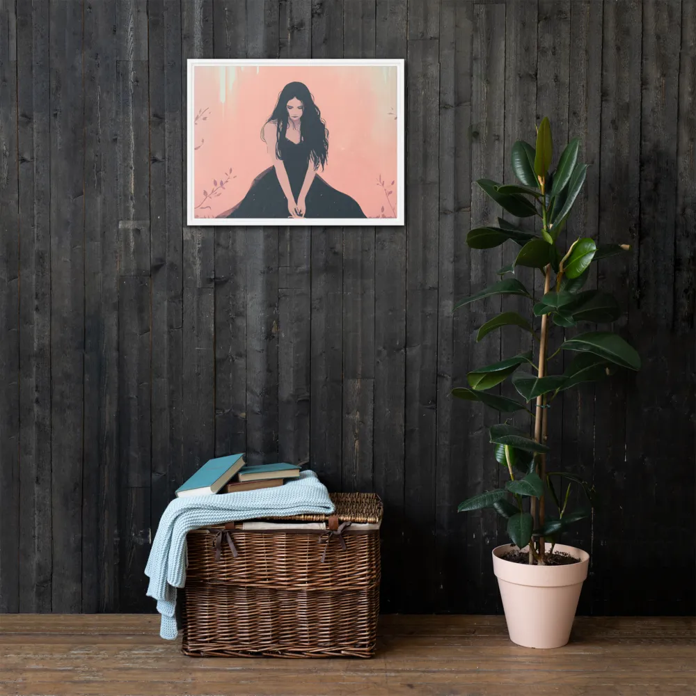 The Guardian of Solitude | Canvas with White Frame | 18″×24″