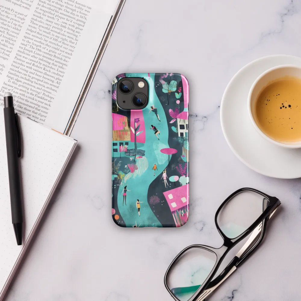 Whimsical Journey Through a Vibrant Landscape | Phone Case |  14 | Snap Case | Glossy