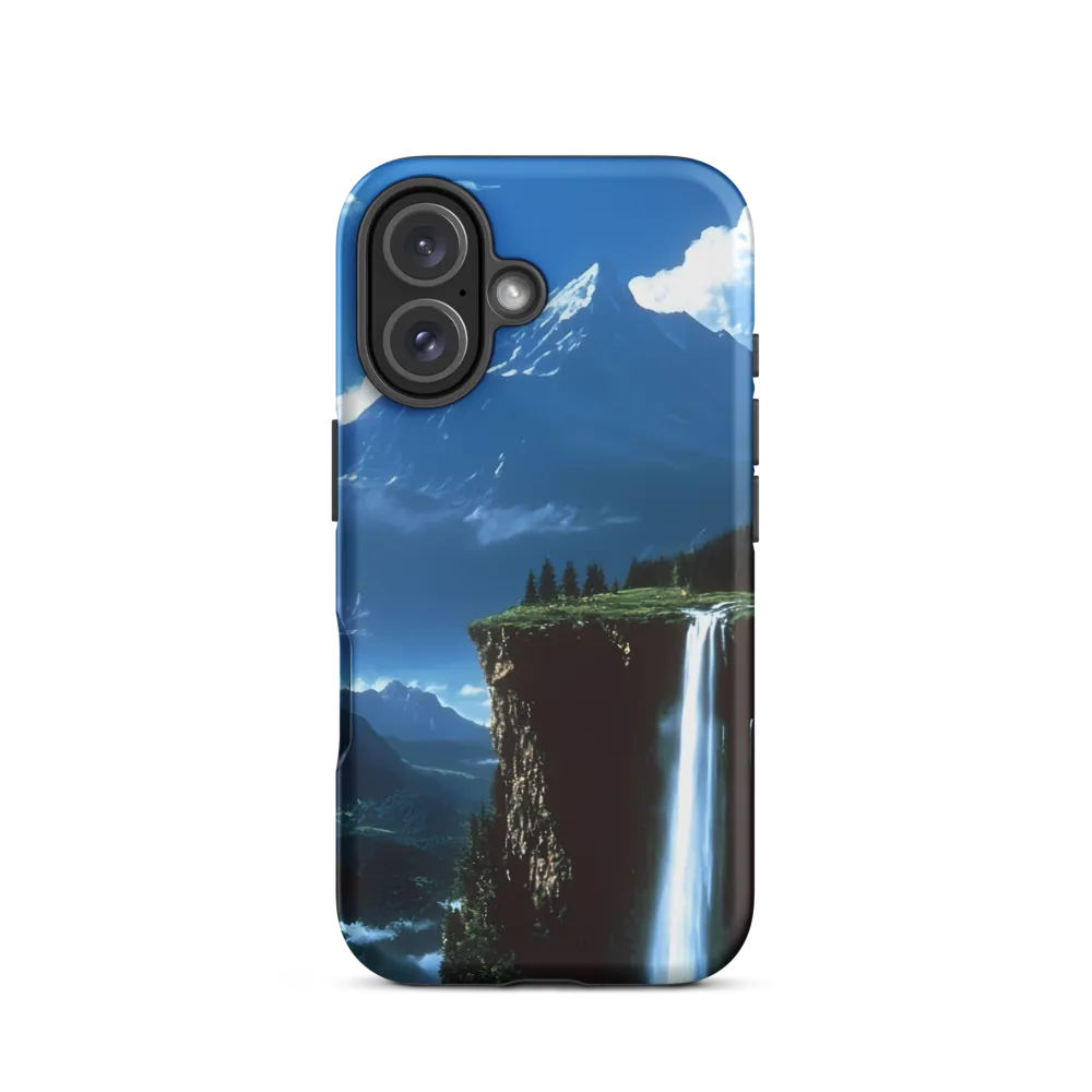 Nature's Majesty: A Serene Cascade | Phone Case |  16 | Tough Case | Matte