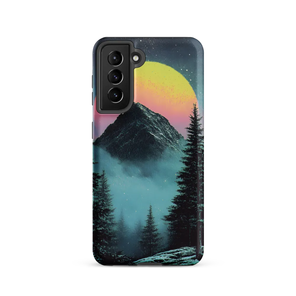 Ethereal Peaks Under Celestial Lights