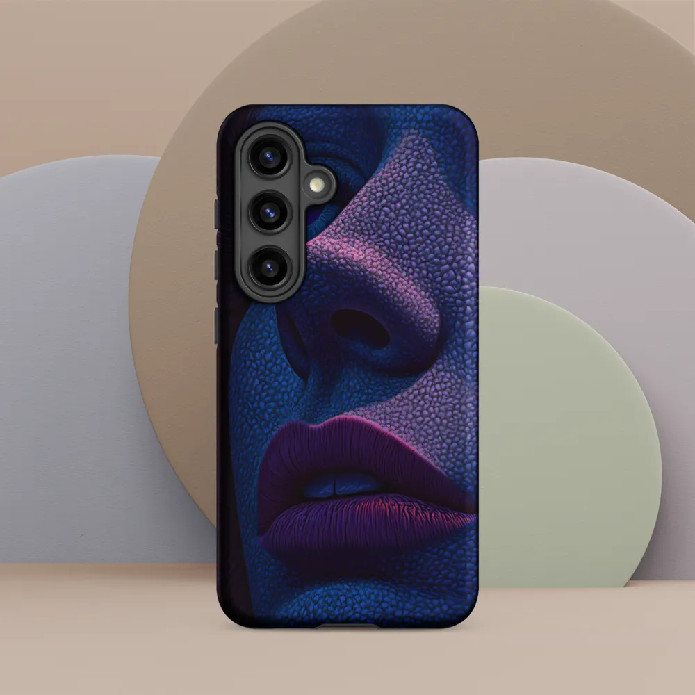 Pebbled Blue — Close Study of a Face