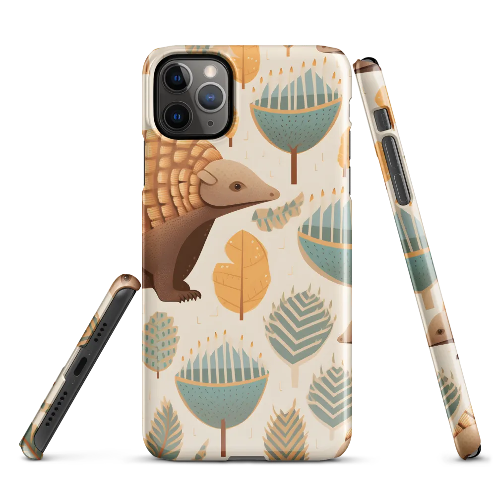 Pangolins in a Whimsical Habitat | Phone Case |  11 Pro Max | Snap Case | Glossy