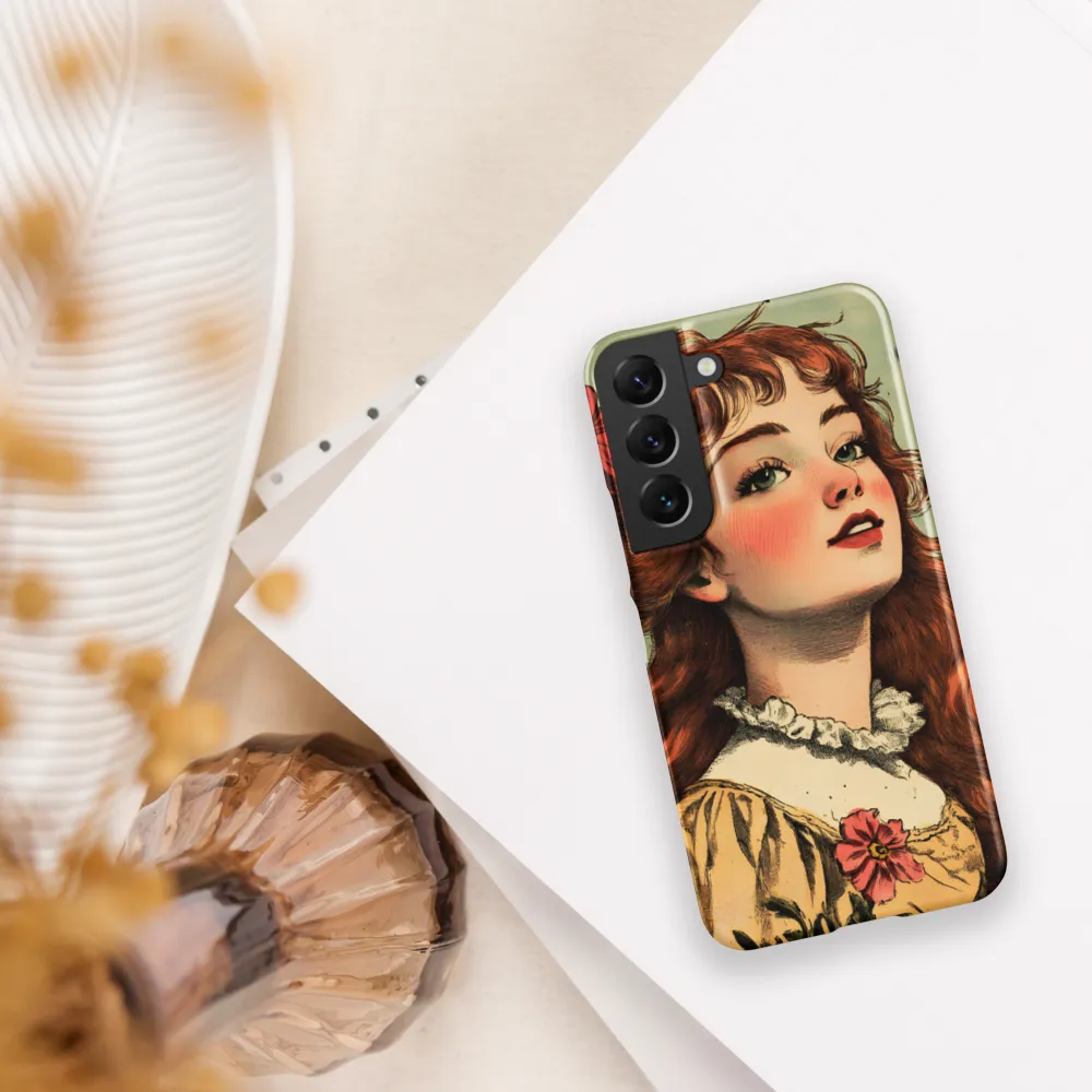Whimsical Portrait of a Flower-Adorned Girl