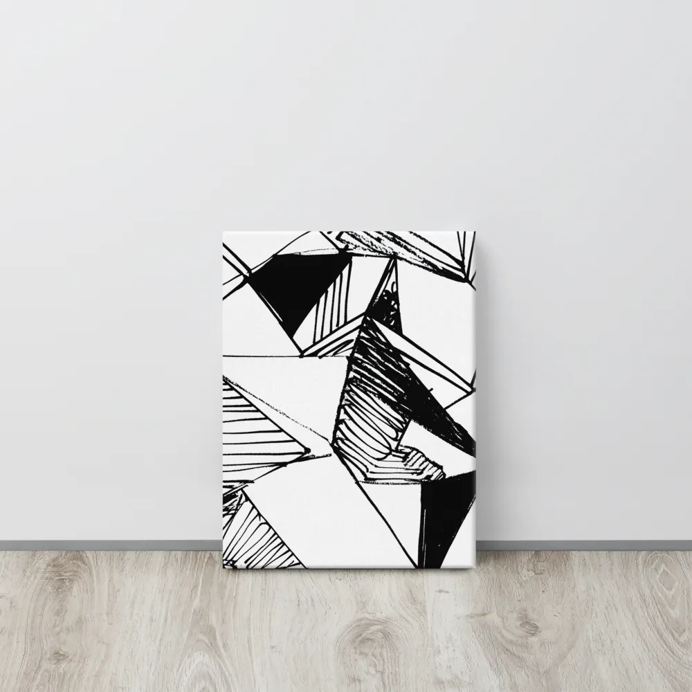 Dynamic Geometry in Ink | Canvas | 12″×16″