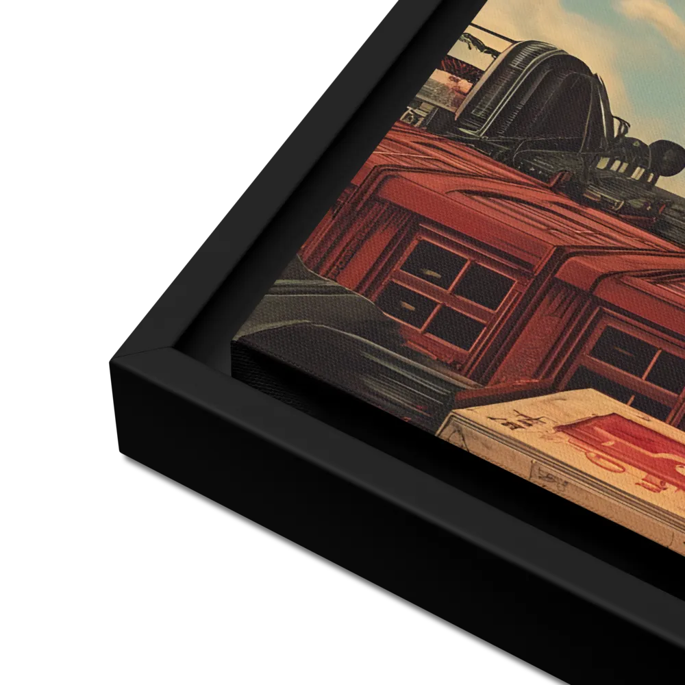 A Glimpse of Tomorrow: Urban Ambition | Canvas with Black Frame | 16″×20″