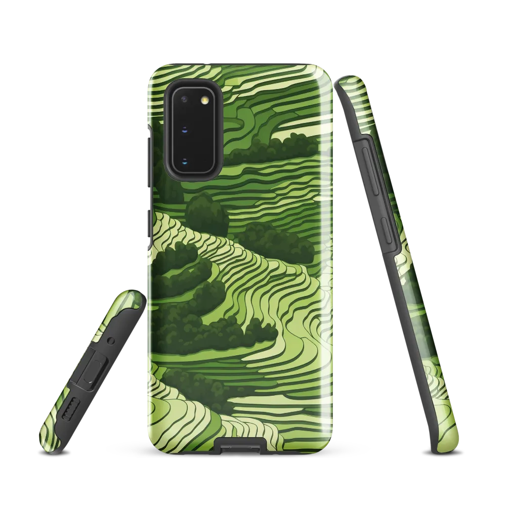 Waves of Green: An Abstract Landscape