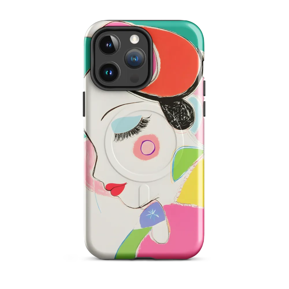 Whimsical Portrait in Colorful Abstraction