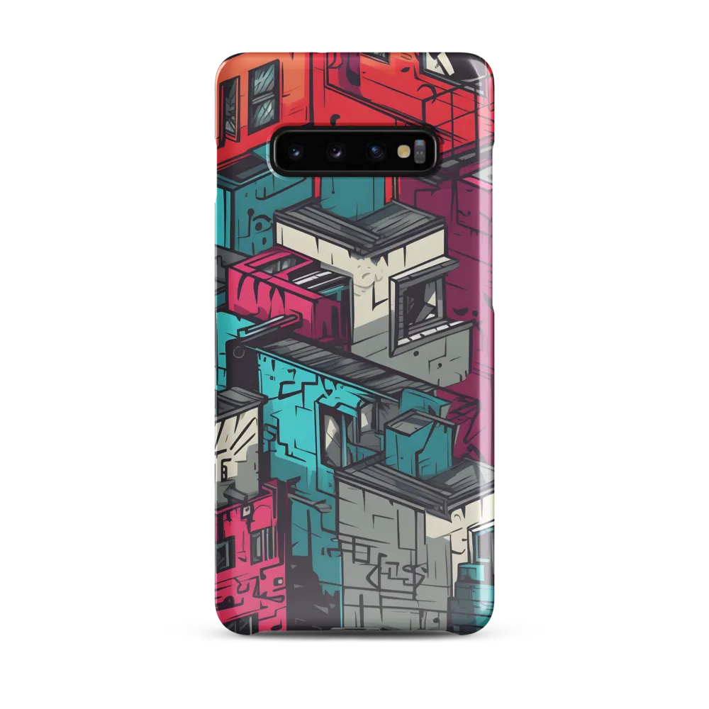 Urban Mosaic: A Vibrant Encounter | Phone Case |  S10 Plus | Snap Case | Glossy