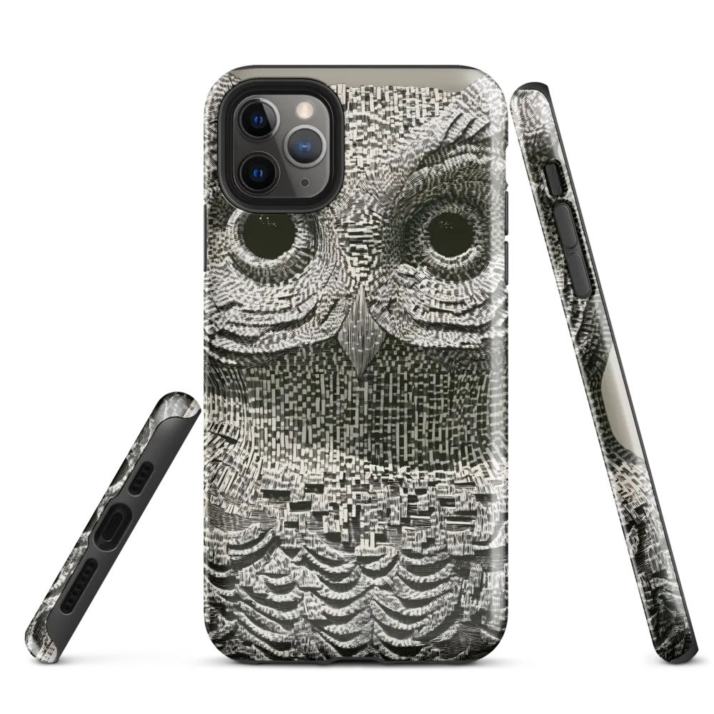 Intricate Owl of Textures | Phone Case |  11 Pro Max | Tough Case | Glossy