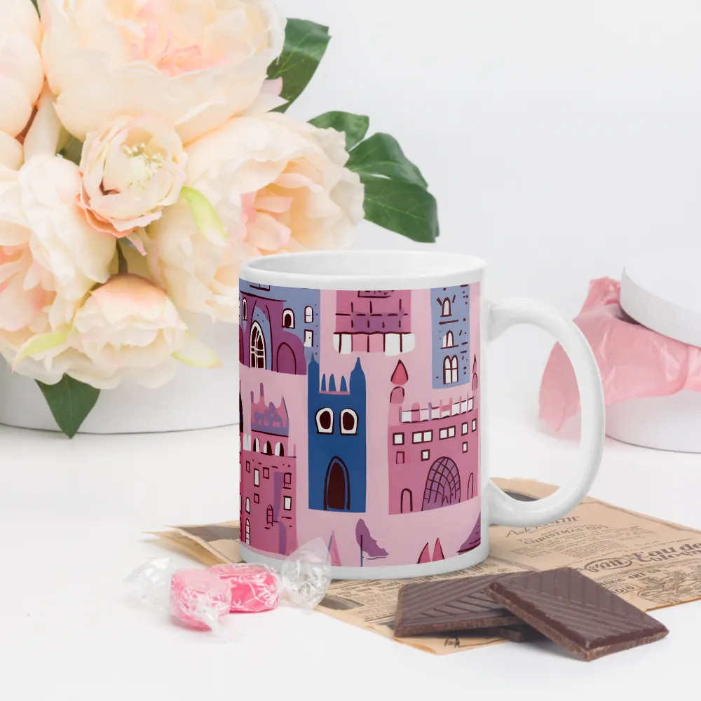 Whimsical Castles: A Playful Tapestry | Mugs | Multiple Sizes & Colors