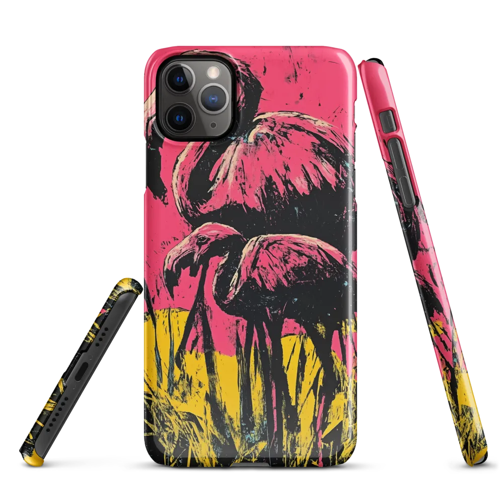 Flamingo Duet: A Pop Art Expression | Phone Case |  11 Pro Max | Snap Case | Glossy