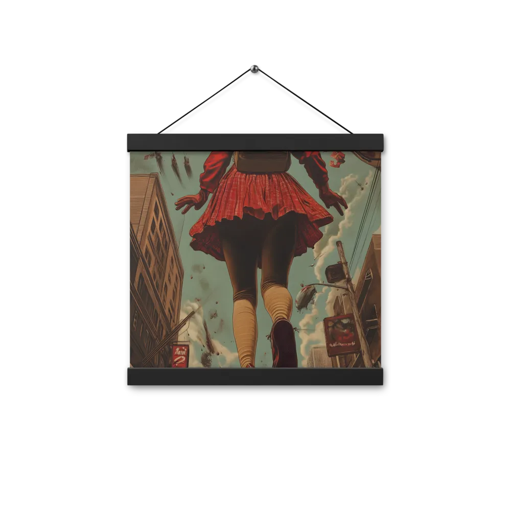 Flight of the Urban Dreamer | Poster With Black Wood Hanger | 12″×12″