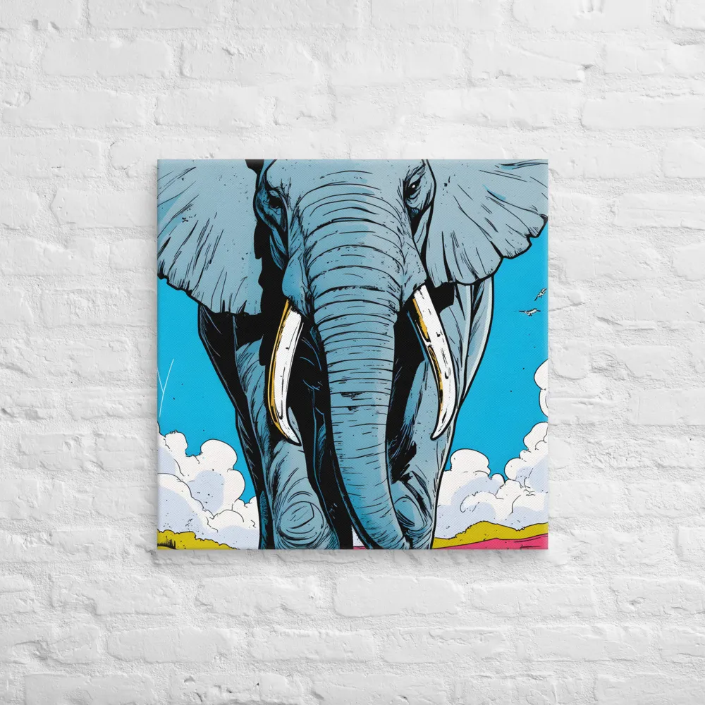 Majestic Presence: The Elephant | Canvas | 26″×26″