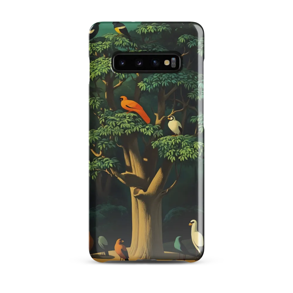 Harmony in Color: A Surreal Bird Symphony | Phone Case |  S10 Plus | Snap Case | Glossy