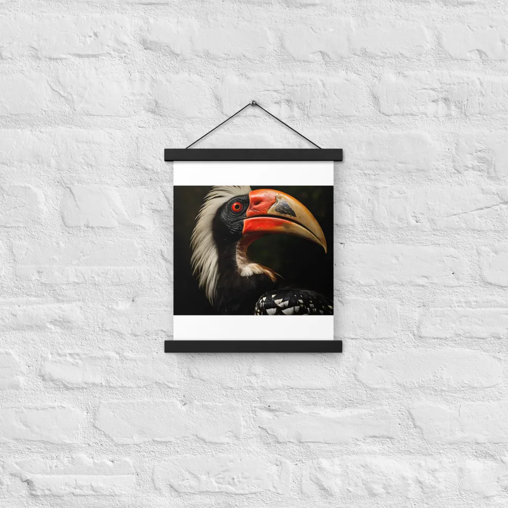 Majesty of the Hornbill | Poster With Black Wood Hanger | 11″×14″