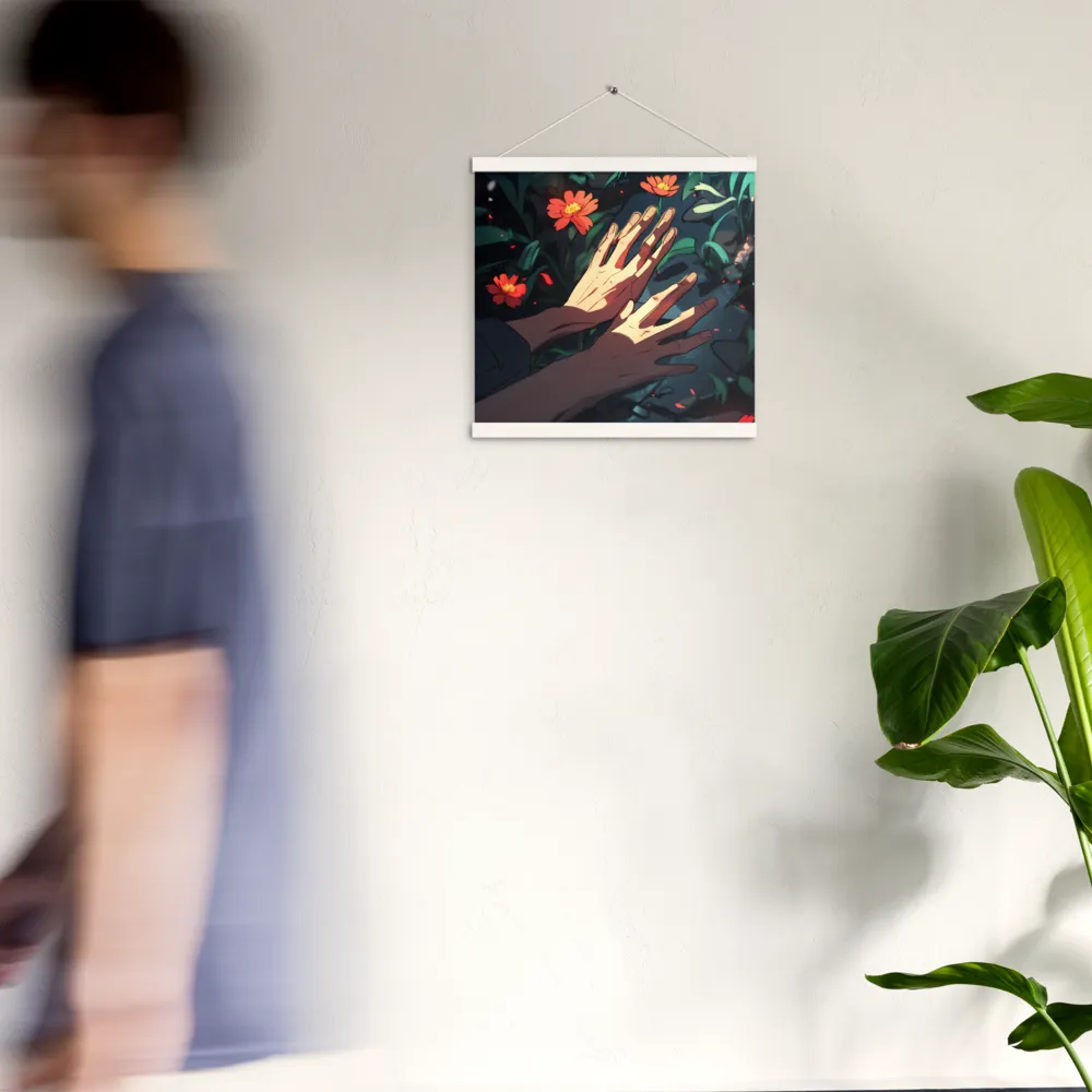 Whispers of Nature | Poster With White Wood Hanger | 16″×16″