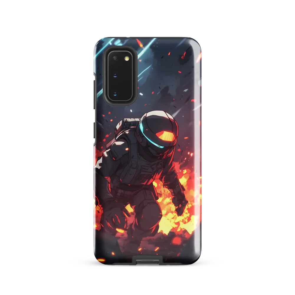 Astronaut Amidst Chaos