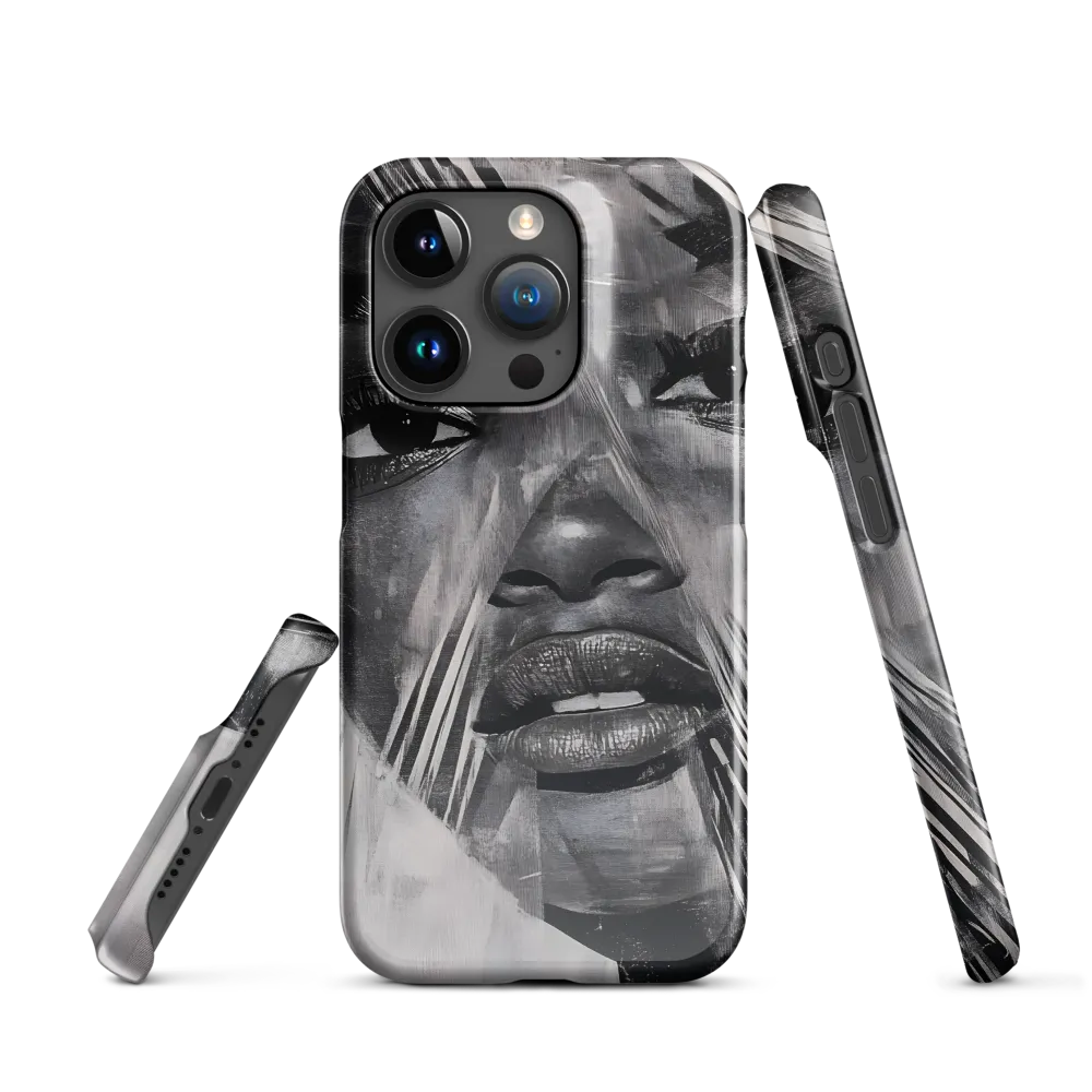 Fragmented Reflections: A Contemporary Portrait | Phone Case |  15 Pro | Snap Case | Glossy