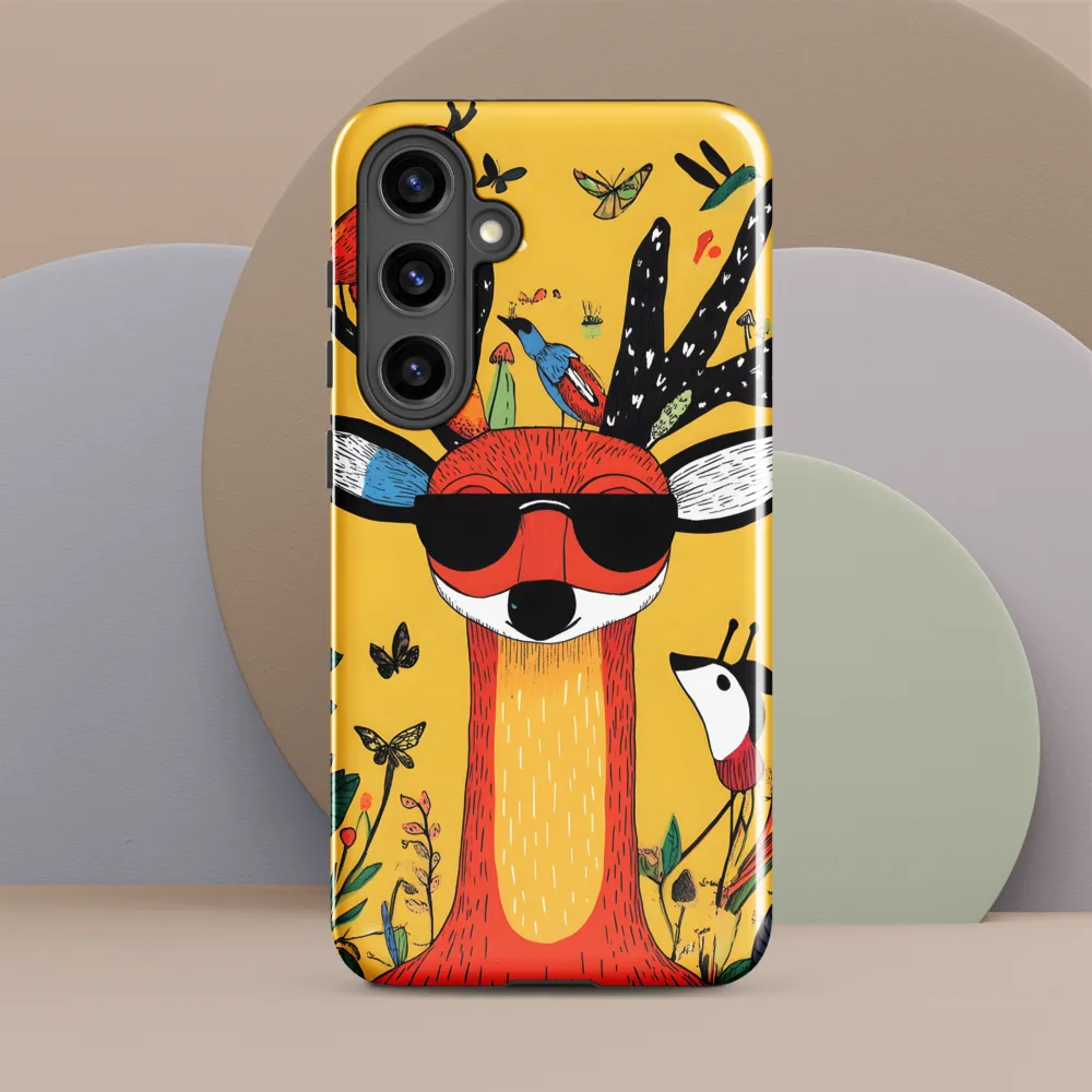 Playful Deer with Sunglasses