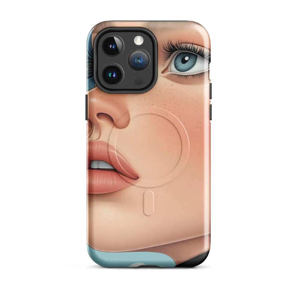 Serenity in Blue | Phone Case |  14 Pro Max | MagSafe® Tough Case | Glossy