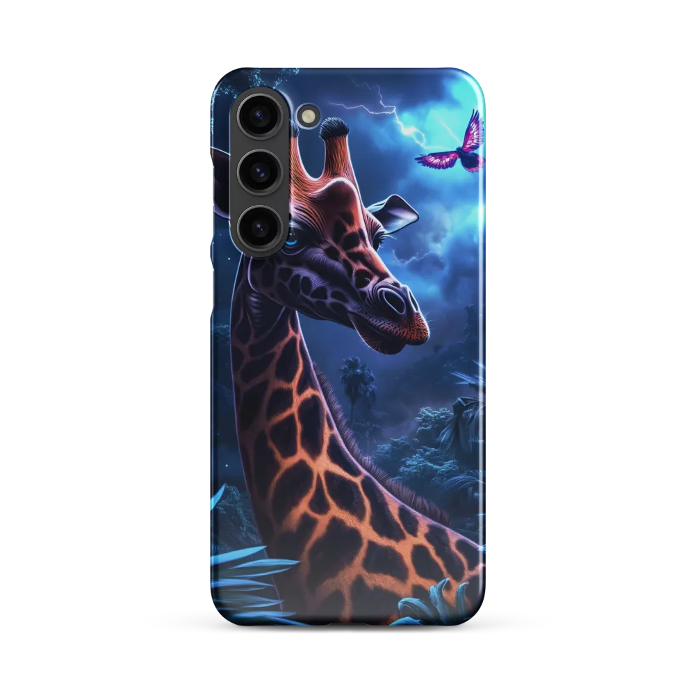 Mystical Giraffe in Twilight Jungle