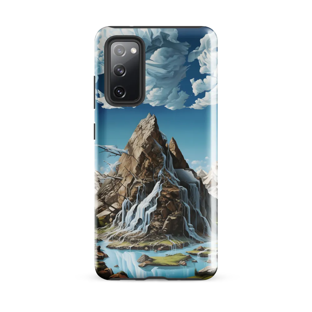 Majestic Cascade: A Mountain Masterpiece | Phone Case |  S20 FE | Tough Case | Glossy